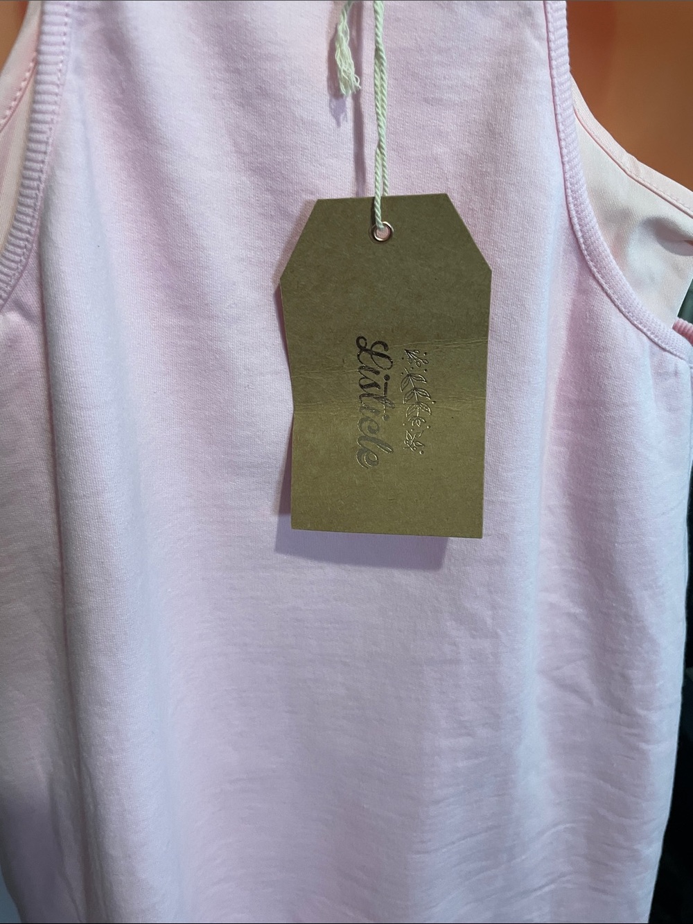 Listicle Women’s Pink Pocket Tank Dress - Picture 6 of 6